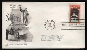 #1373 6c California, Art Craft-Ayerst Labs FDC **ANY 5=FREE SHIPPING** - Picture 1 of 1