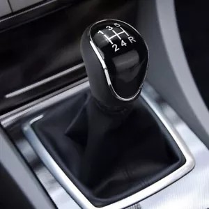 5 VITESSES LEVIER DE VITESSE POUR FORD FOCUS C-MAX POMMEAU MANUEL CUIR NEUF - Picture 1 of 7