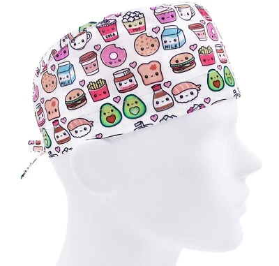 Scrub caps for men, scrub hats, surgical hat, nurse cap drinks, food mens or cap - Image 1 of 3