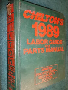 1985-1989 CHEVY FORD BUICK CAD MERC PONTIAC MERCURY FLAT-RATE & PARTS BOOK - Foto 1 di 8