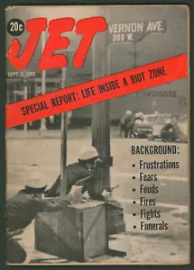 Jet Magazine September 2 1965 Inside the Watts Riot Zone~MLK Jr.~ Black History - Picture 1 of 9