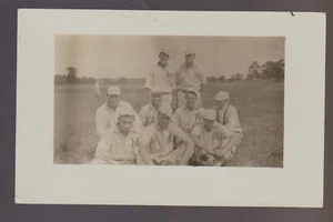 Monticello WISCONSIN RPPC 1913 BASEBALL TEAM Posing nr New Glarus Albany WI - Picture 1 of 3