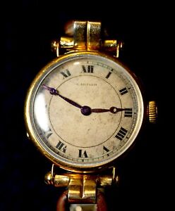 Rare Early Cartier Officer Style Watch