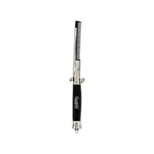 Suavecito Pettine Switchblade (Nero/Argento) Pettine tascabile - Foto 1 di 2