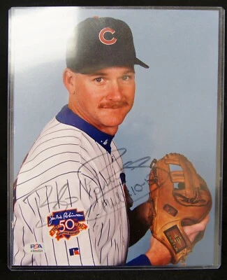 BOB PATTERSON Autographed 8x10 Photo Chicago Cubs PSA/DNA AUTO SIGNED - Image 1 of 3