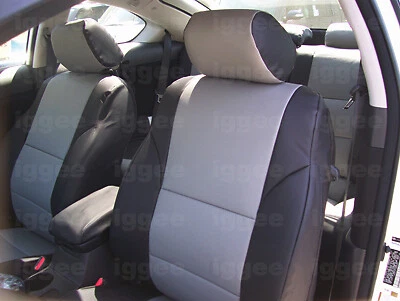 for SCION TC SEAT COVERS 2005-2010 IGGEE S.LEATHER CUSTOM FIT 2 FRONT 13 COLORS - Image 1 of 4