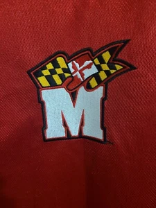 Vintage Team Nike Maryland Terps Large Mens Red Embroidered Logo Jersey NCAA - Picture 1 of 12