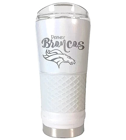 Denver Broncos Draft Opal Tumbler 24 oz Vacuum Insulated Beverage Cup Cover