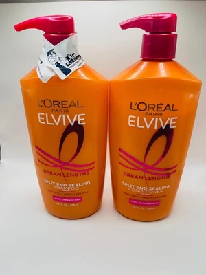 L'Oreal Paris Elvive Dream Lengths Shampoo + Conditioner Kit, Paraben Free - Image 1 of 2