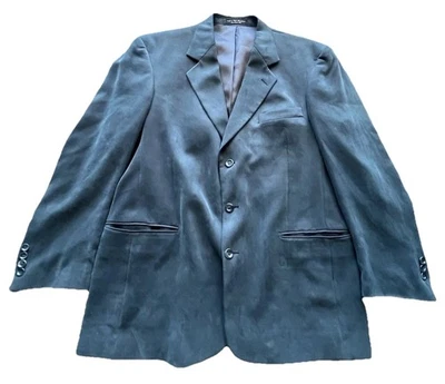 Gianfranco Ruffini Italy Soft Jacket Sports Coat Blazer Sz 42 Regular Dark Blue - Image 1 of 4