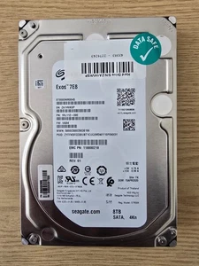SEAGATE EXOS 8TB 7E8 SATA 4Kn ST8000NM0045 6Gb/s 3,5" - wenig benutzt/guter Zustand - Bild 1 von 1