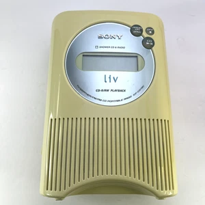 Sony ICF-CD73V Reloj Ducha Radio Reproductor de CD AM/FM Resistente a Salpicaduras - PROBADO - Imagen 1 de 22