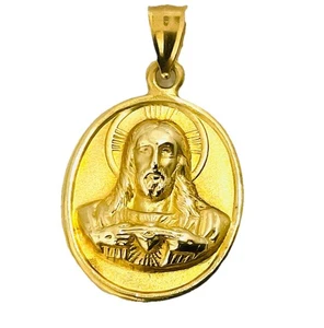 Herz Jesu Anhänger 10k Gelbgold - Bild 1 von 6