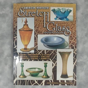American Iridescent Stretch Glass ID/Value Guide 1998 PB Madeley Shetlar Illus - Foto 1 di 7