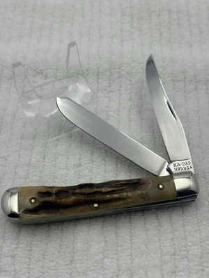 Ka-Bar USA 1195 2 Blade Stag Trapper Pocket Knife (134) - Image 1 of 4