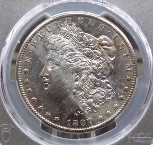 1897 "S" Morgan SILVER Dollar $1 PCGS AU Details #546 About Unc ECC&C, Inc. - Picture 1 of 5