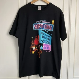 Soft Cell Say Hello Wave Goodbye Tour T Shirt 2018 Size XL Black Sept O2 Cotton - Picture 1 of 7