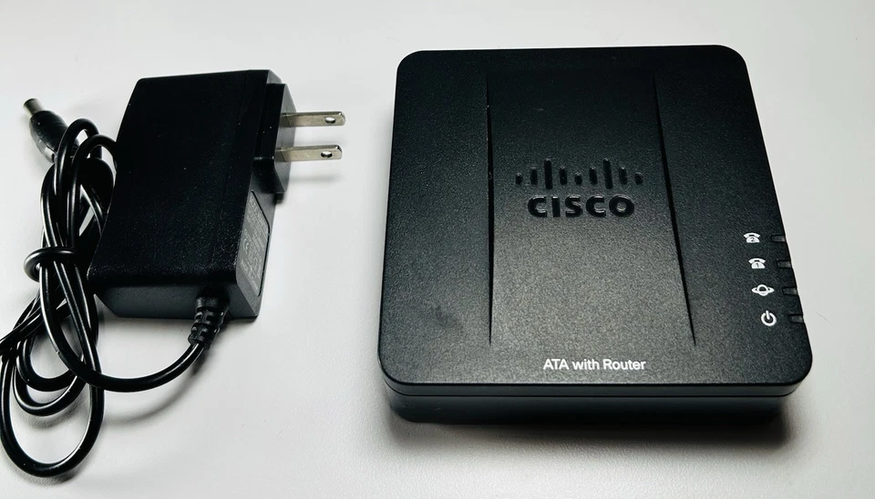 Cisco SPA122 ATA 2-Port VoIP Telephone With Power Adapter  - Image 1 of 4