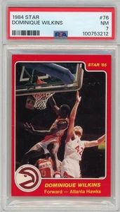 1984 STAR #76 DOMINIQUE WILKINS ATLANTA HAWKS PSA 7 - Picture 1 of 2