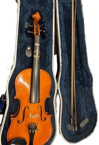 Anton Breton AB-10 3/4 Violin - Fecit Anno Domini w/ Hard Case  and Bow - Picture 1 of 24
