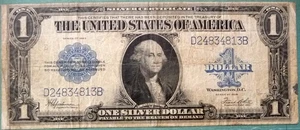 USA SILVER CERTIFICATE  NOTE 1 DOLLAR 1$, ISSUE OF 1923 A, P342, LARGE NOTE - Picture 1 of 2