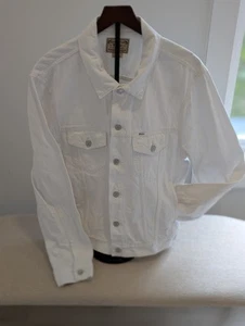 Polo Ralph Lauren White Denim Jacket L EUC - Picture 1 of 13