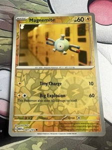 Pokemon Cards Magnemite 081/165 151 Reverse Holo Mint Card - Picture 1 of 2