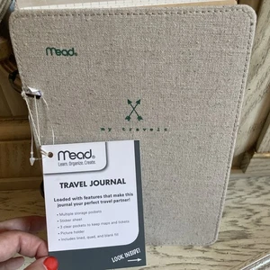 Mead Travel Journal~Canvas Cover~BRAND NEW 8.5”x6” 2017 - Picture 1 of 9