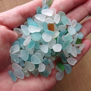 Vidrio de mar japonés de color raro naturalmente desgastado 180 piezas - Imagen 1 de 3