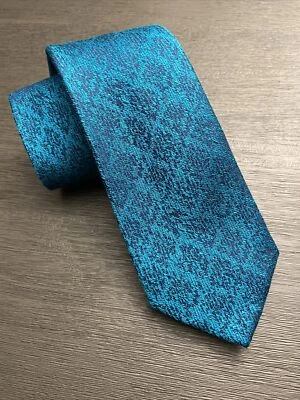 Corbata Kenneth Cole "Awareness Line" azul aguamarina - mezcla de seda, para hombre precio de venta sugerido por el fabricante 65 USD Foto 1 de 4