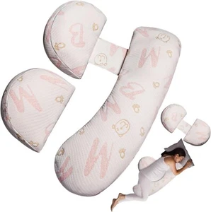 Pregnancy Pillow for Pregnant Women Soft Maternity Pillow for Sleeping with Det - Picture 1 of 7
