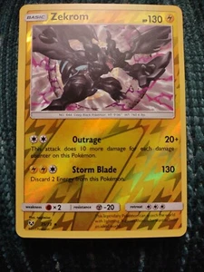 Pokémon TCG Zekrom Shining Legends 35/73 Reverse Holo Holo Rare - Picture 1 of 3
