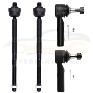 4Pcs Front Tie Rod End Kit For 2005-10 Jeep Grand Cherokee Fits EV80782 ES80643 - Picture 1 of 10