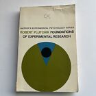Foundations of Experimental Research Paperback Robert Plutchik 1968 Psychology