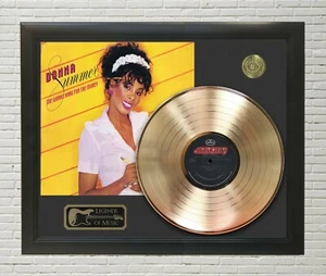 Donna Summer She Works Hard For Framed Legends Of Music Gold LP Record Display - Picture 1 of 4