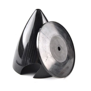 1 X 5,5 pollici filatrice in fibra di carbonio 2 lame per aereo gas RC ZY01 nero nuovo - Foto 1 di 7