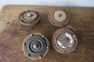 4 LUCAS VINTAGE HORNS CAR MOTORCYCLE BSA MG MORGAN JAP - Picture 1 of 5
