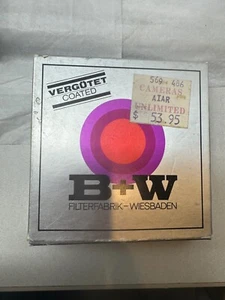 B+W 72mm KB 2D (80 A) Nuevo Stock Antiguo - Imagen 1 de 2