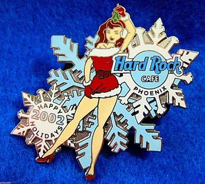 PHOENIX XMAS SNOW GIRL SANTA FROZEN SNOWFLAKE CRYSTAL GIRL 02 Hard Rock Cafe PIN - Picture 1 of 1
