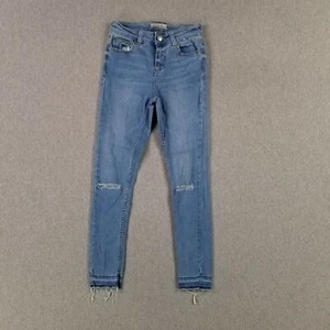 Denim Co Size 2 Jeans Skinny Distressed Light Wash Mid/High Rise Cute Modern - Picture 1 of 10