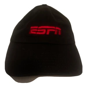 ESPN Black Adjustable Hat Unworn Cap - Picture 1 of 3