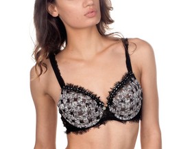 Lise Charmel Haute Couture Unlined Plunge Bra 6095 - Black , 32B