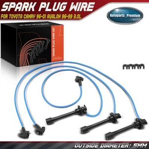 3x Spark Plug Wire Set for Toyota Camry 96-01 Avalon 96-99 Sienna Solara V6 3.0L - Picture 1 of 8