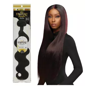 Sensationnel Virgin Human Hair Empire Bundle Weave - NATURAL - 10A Body Wave 18" - Picture 1 of 4