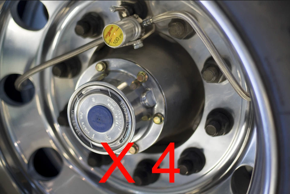 4 Of CROSSFIRE TIRE EQUALIZER SYSTEM 100 PSI STAINLESS STEEL HOSES - Image 1 of 4