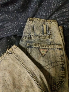 Vintage 90's Acid Washed High Waist Distressed Palmettos Retro Mom Jeans Sz 9 - Picture 1 of 5
