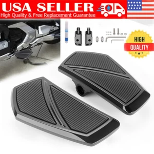 Black Driver Foot Board Floorboard Kit For Honda Goldwing GL1800 F6B 2001-2024 - Picture 1 of 12
