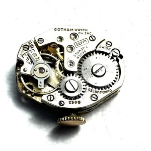 Gotham 6443 Damen 7 Jewel mechanisches Uhrwerk FOR PARTS 20-187 - Bild 1 von 3