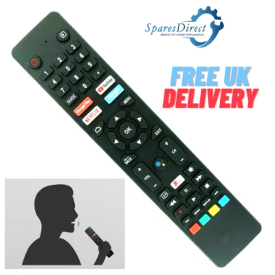 Original Logik Voice TV Remote Control for L43AUE21 L50AUE21 L58AUE21 L65AUE21 - Image 1 of 4