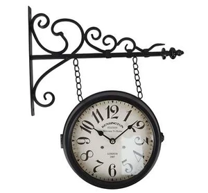 Eson - Retro Classic Vintage Kensington Train Station Clock Black - Picture 1 of 6